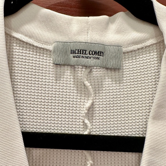 Rachel Comey long sleeve, v neck, white jumpsuit - Picture 4 of 4